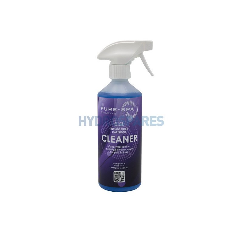 Pure-Spa - Instant Filter Cleaner - Liquid 500ml Spray Bottle